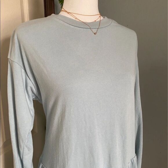 [wild fable] acid wash long sleeve sweater dress - Picture 2 of 3